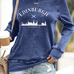 Scottish travel round neck sweatshirt, Hoodies&Sweatshirts, Lilicloth.com