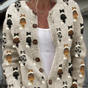 Loose Knitted Simple Sweater, Cardigans, Lilicloth.com