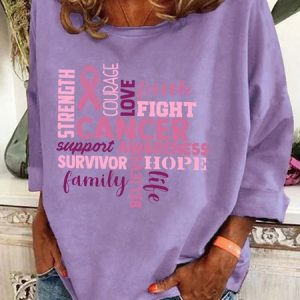Support The Fighters  Admire The Survivors Casual Sweatshirt, Hoodies&Sweatshirts, Lilicloth.com