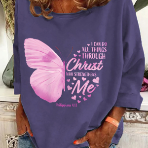 I Can Do All Things Through Christ Who Strengthens Me Casual Sweatshirt, Hoodies&Sweatshirts, Lilicloth.com