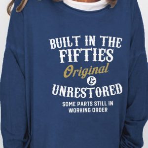 Built In The Fifties Printed Sweatshirt, Hoodies&Sweatshirts, Lilicloth.com