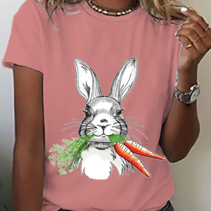 Embroidered Easter Day Cotton T-Shirt, T-shirts, Lilicloth.com