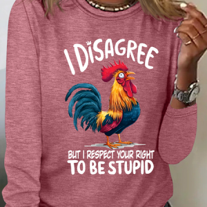 I Disagree But I Respect Your Right To Be Stupid Casual Long Sleeve Shirt, Long sleeves, Lilicloth.com