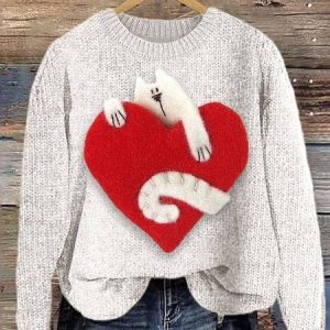 Women's 3D Printing Crew Neck Vintage Spring/Fall Long Sleeve Sweatshirt, JustFashionNow Sweatshirts & Hoodies, color:White|size:5XL,
