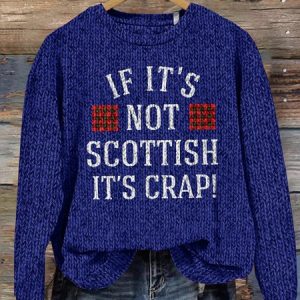 If it's not Scottish, then it's a junk round neck sweater, Sweaters, Lilicloth.com