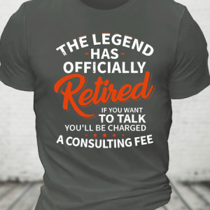 The Legend Has Officially Retired Cotton T-Shirt, T-shirts, Lilicloth.com