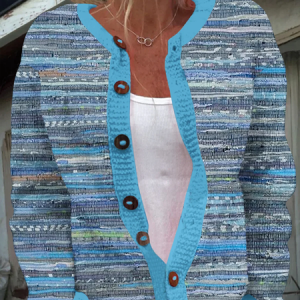 Women's Diabetes Awareness Long Sleeve Knitted Cardigan, Cardigans, Lilicloth.com