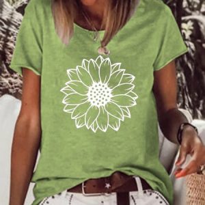 Daisy Women's Short sleeve tops, T-shirts, Lilicloth.com