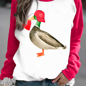 Women'S Valentine's Day Crew Neck Sweatshirt, Hoodies&Sweatshirts, Lilicloth.com