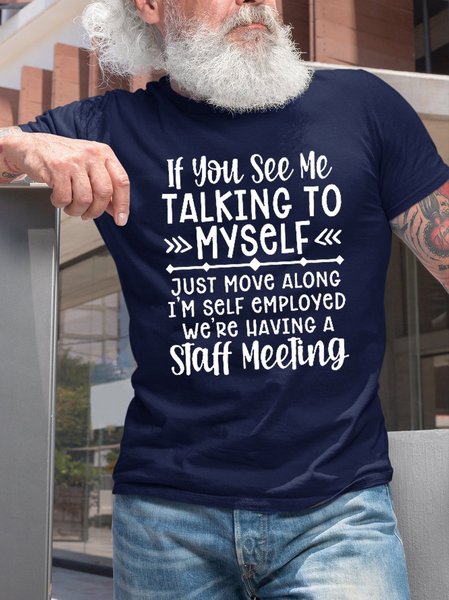 Men's Funny Print Casual Short Sleeve T-Shirt, T-shirts, Lilicloth.com