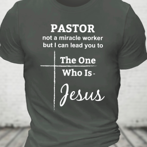 Pastor Not A Miracle Worker Classic Cotton T-Shirt, T-shirts, Lilicloth.com