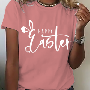 Happy Easter Cotton T-Shirt, T-shirts, Lilicloth.com