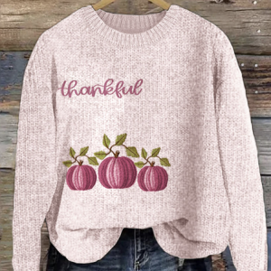 Loose Crew Neck Knitted Casual Sweater, Sweaters, Lilicloth.com