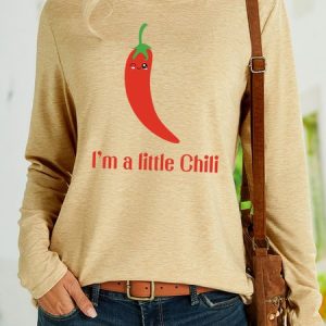 Lilicloth X Paula I'm A Little Chili Womens Long Sleeve T-Shirt, Long sleeves, Lilicloth.com