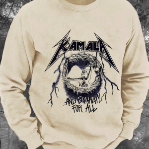 Retro Rock Comma La Print Men's Casual Sweatshirt, Hoodies&Sweatshirts, Lilicloth.com