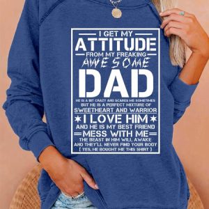 I Get A Awesome Dad Casual Sweatshirts, Hoodies&Sweatshirts, Lilicloth.com