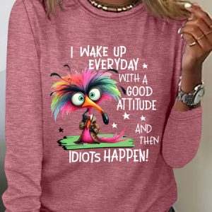 Funny Sarcastic Casual Long Sleeve Shirt, Long sleeves, Lilicloth.com