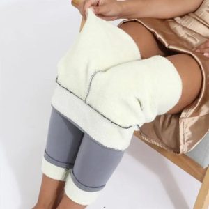 Women's Casual Plain Winter Ankle Pants Leggings, JustFashionNow Leggings, color:Light Gray|size:M,