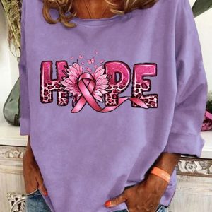 Hope Breast Cancer Casual Sweatshirt, Hoodies&Sweatshirts, Lilicloth.com