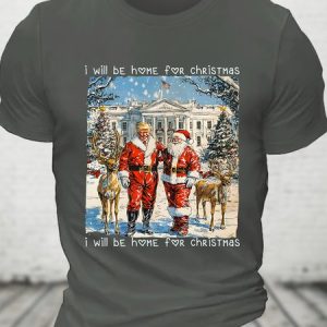 I'll Be Home For Christmas Cotton T-shirt, T-shirts, Lilicloth.com