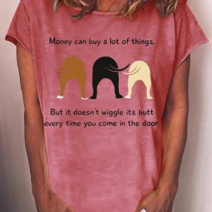 Women's Wiggle Butt Casual T-Shirt, T-shirts, Lilicloth.com