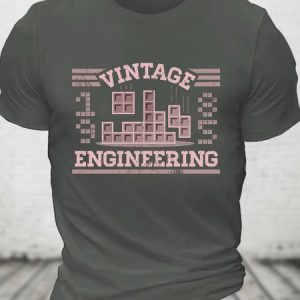 Vintage Engineering Cotton T-shirt, T-shirts, Lilicloth.com