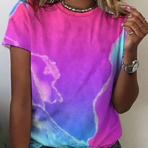 Lilicloth X Paula Women's Geode Paint T-Shirt, T-shirts, Lilicloth.com