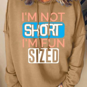 Lilicloth X Abu I'm Not Short I'm Fun Sized Women's Sweatshirt, Hoodies&Sweatshirts, Lilicloth.com
