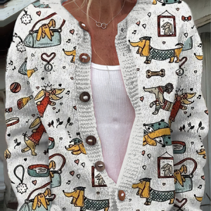 Loose Crew Neck Casual Sweater, Cardigans, Lilicloth.com