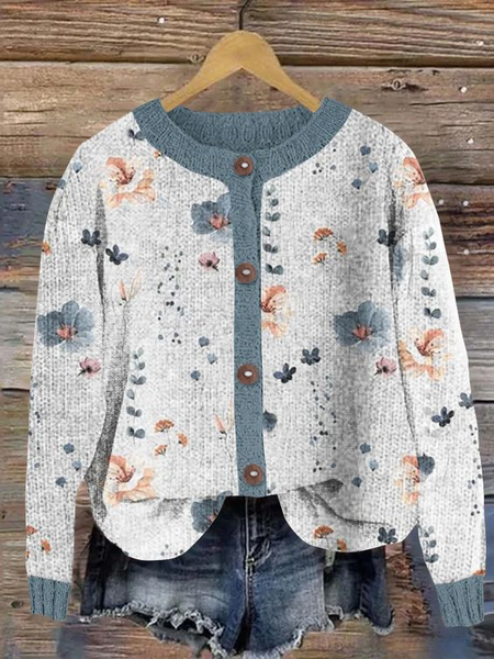 Floral Casual Cardigan, Cardigans, Lilicloth.com