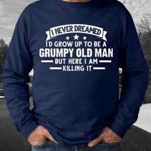 Grumpy Old Man Long Sleeve Casual Sweatshirt, Hoodies&Sweatshirts, Lilicloth.com