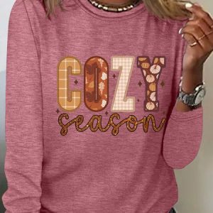 Cozy Season Casual Long Sleeve Shirt, Long sleeves, Lilicloth.com
