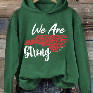 Women's North Carolina We Are Strong Print Hoodie, Hoodies&Sweatshirts, Lilicloth.com