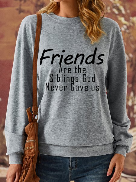 Lilicloth X Zahra Friends Are The Siblings God Never Gave Us Women's Sweatshirt, Hoodies&Sweatshirts, Lilicloth.com