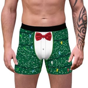 Men's Bow Pattern Comfortable Boxer Briefs, Underwear & Socks, color:5|size:XXL, catalog Noracora shop