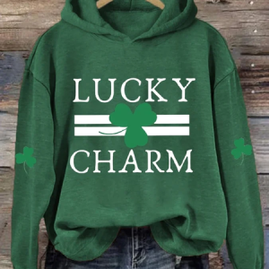 Casual St. Patrick's Day Hoodie Text Letters Hoodie Printing, Hoodies & Sweatshirts, color:Green|size:XXL, catalog Noracora shop
