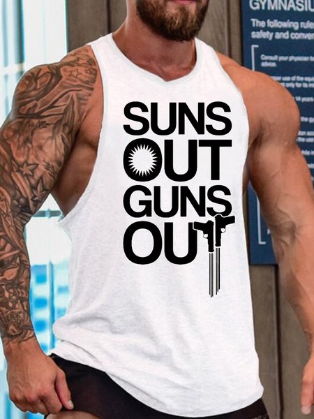 SUNS OUT GUNS OUT MEN'S TOP, Tank Tops, Lilicloth.com