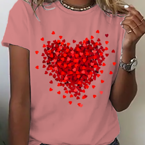 Let Love Fill Your Heart Cotton T-Shirt, T-shirts, Lilicloth.com