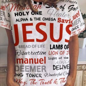 Jesus Women's Short Sleeve T-shirt, T-shirts, Lilicloth.com