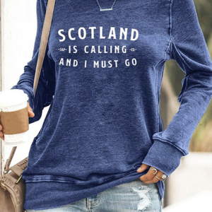 Scottish tourism slogan round neck sweatshirt, Hoodies&Sweatshirts, Lilicloth.com