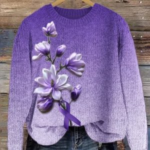 Maple Leaf Simple Sweater, Sweaters, Lilicloth.com