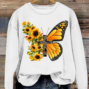 Faith Classic Casual Sweatshirt, Hoodies&Sweatshirts, Lilicloth.com