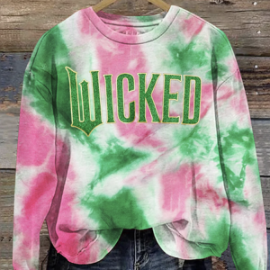 Witch movie tie dye pattern round neck sweatshirt, Hoodies&Sweatshirts, Lilicloth.com