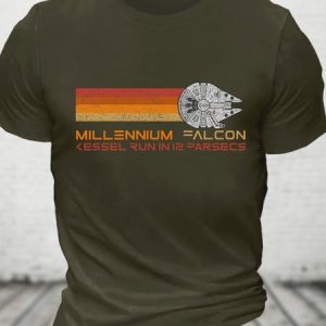 Millennium Falcon Kessel Run In Is Parsecs Cotton T-shirt, T-shirts, Lilicloth.com