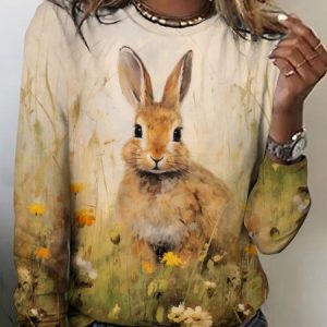 Casual Regular Fit Plaid Cotton T-Shirt, Long sleeves, Lilicloth.com
