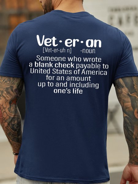 Veteran Men's Short Sleeve T-Shirt, T-shirts, Lilicloth.com
