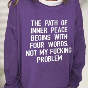 The Path Of Inner Peace Casual Sweatshirt, Hoodies&Sweatshirts, Lilicloth.com