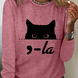 La Cat Lover Kamala Harris Long sleeve Shirt, Long sleeves, Lilicloth.com