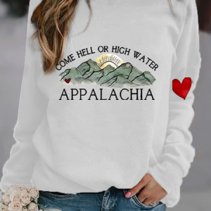 Women's Appalachia Strong Print Casual Sweatshirt, Hoodies&Sweatshirts, Lilicloth.com