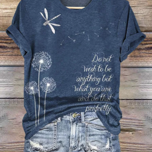 Casual Animal Crew Neck Short Sleeve T-shirt, T-shirts, color:Navyblue|size:4XL, catalog Noracora shop